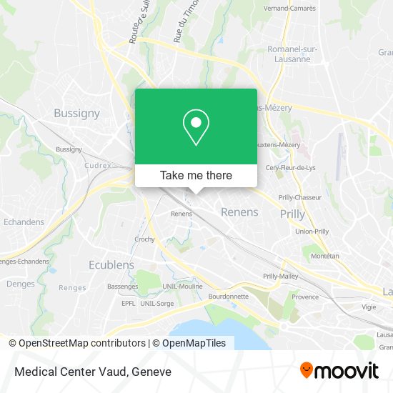 Medical Center Vaud map