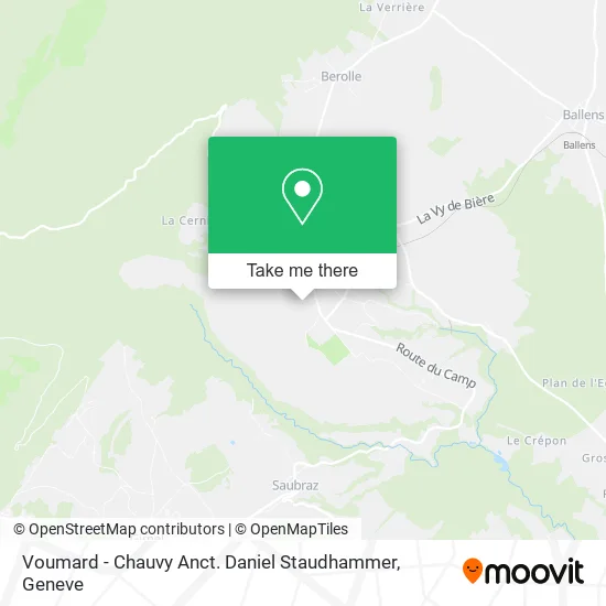 Voumard - Chauvy Anct. Daniel Staudhammer map