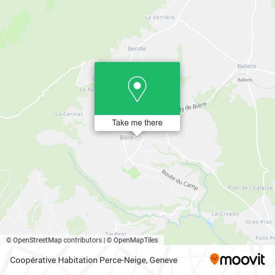 Coopérative Habitation Perce-Neige map