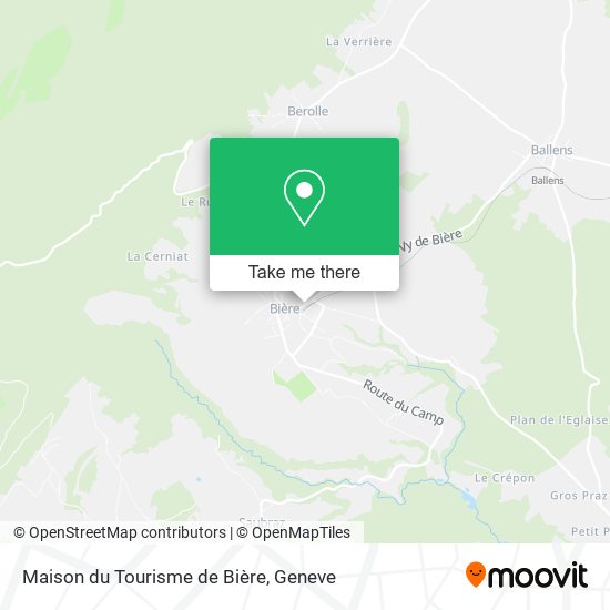 Maison du Tourisme de Bière map