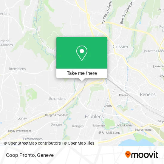 Coop Pronto map