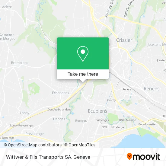 Wittwer & Fils Transports SA map