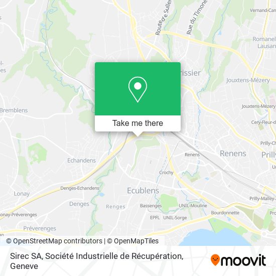 Sirec SA, Société Industrielle de Récupération map