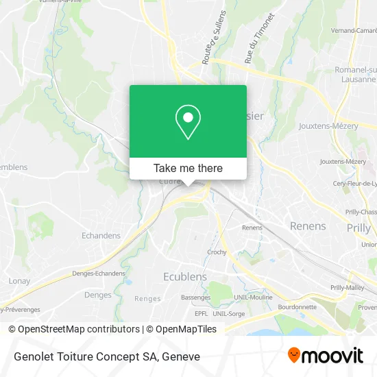 Genolet Toiture Concept SA map