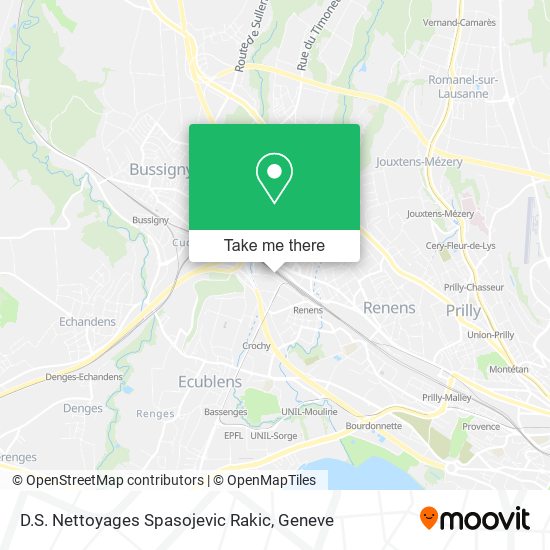 D.S. Nettoyages Spasojevic Rakic map