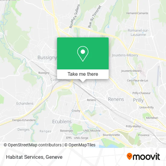 Habitat Services map