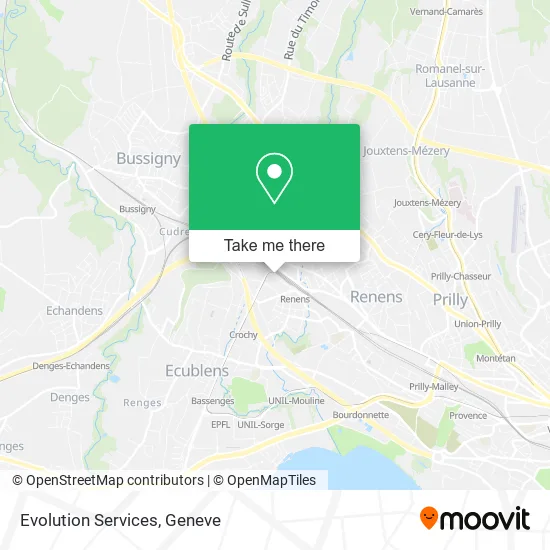 Evolution Services map
