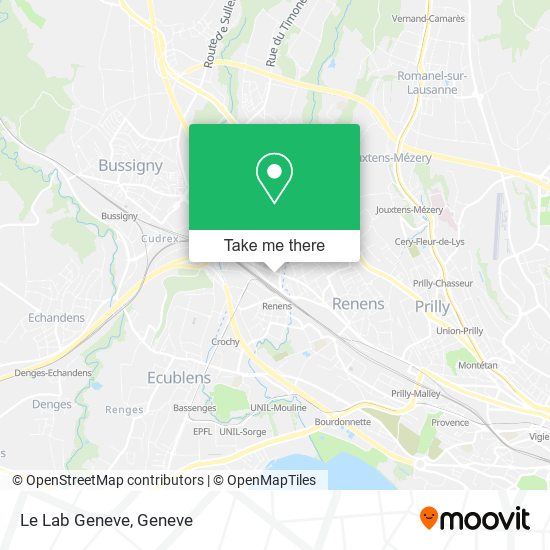 Le Lab Geneve map