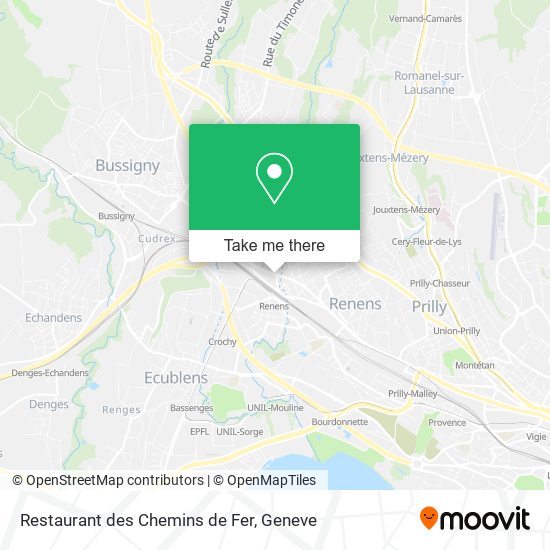 Restaurant des Chemins de Fer map