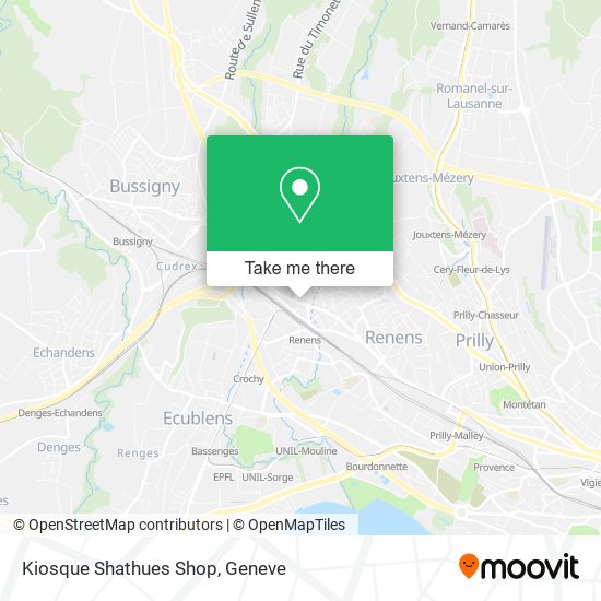 Kiosque Shathues Shop map