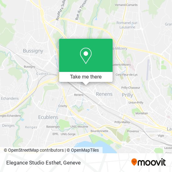 Elegance Studio Esthet map