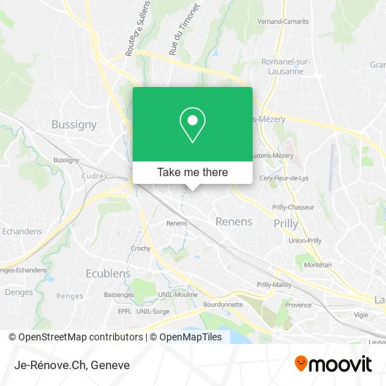 Je-Rénove.Ch map