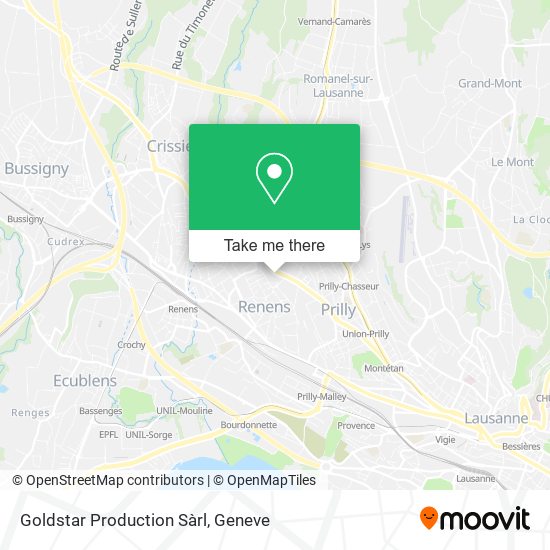 Goldstar Production Sàrl map