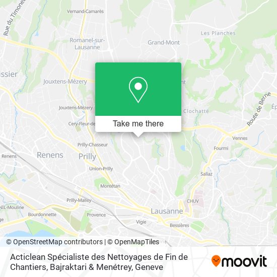Acticlean Spécialiste des Nettoyages de Fin de Chantiers, Bajraktari & Menétrey map