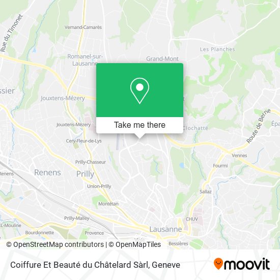 Coiffure Et Beauté du Châtelard Sàrl map