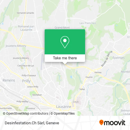 Desinfestation.Ch Sàrl map
