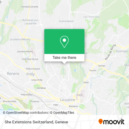 She Extensions Switzerland map