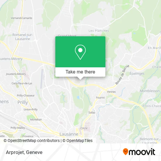Arprojet map