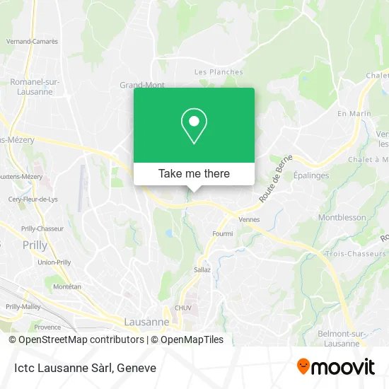 Ictc Lausanne Sàrl map