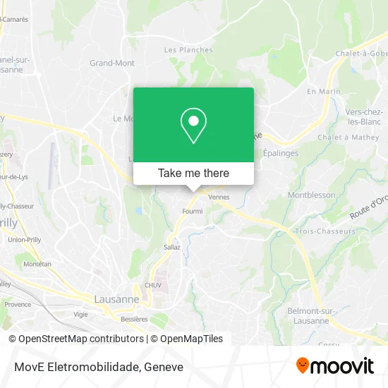 MovE Eletromobilidade map