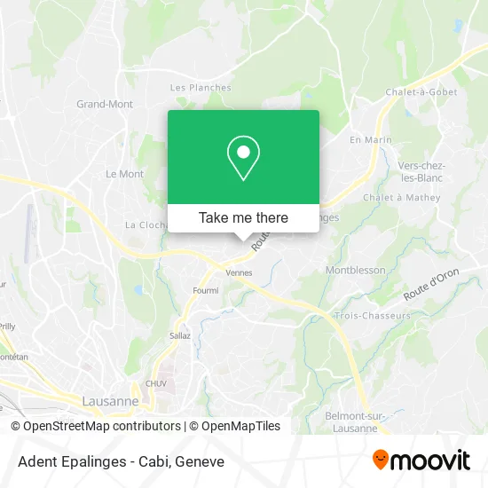 Adent Epalinges - Cabi map