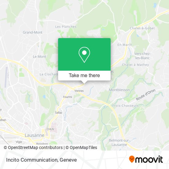 Incito Communication map