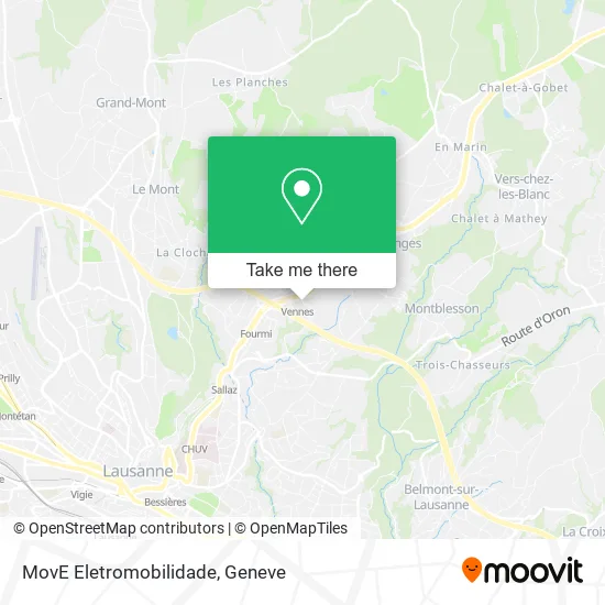 MovE Eletromobilidade map