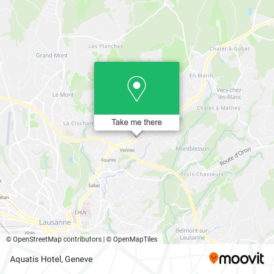 Aquatis Hotel map