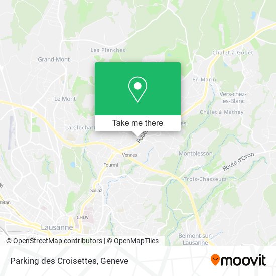 Parking des Croisettes map