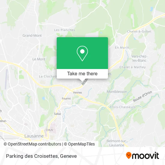 Parking des Croisettes map