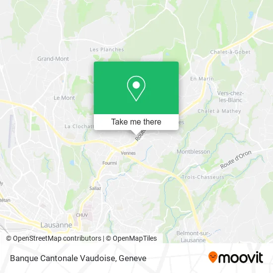 Banque Cantonale Vaudoise map