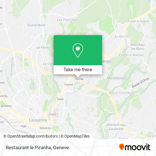 Restaurant le Piranha map