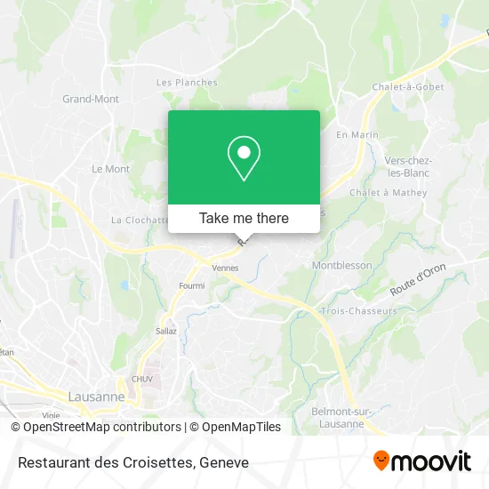 Restaurant des Croisettes map