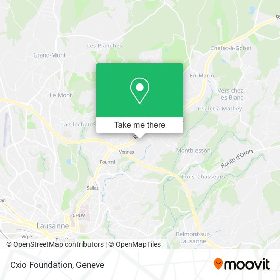 Cxio Foundation map