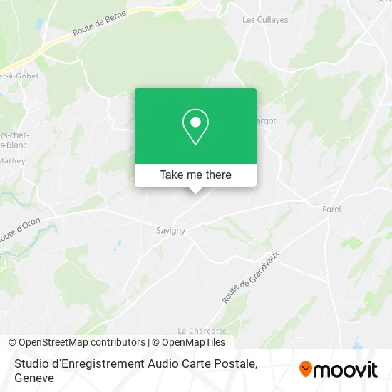 Studio d'Enregistrement Audio Carte Postale map