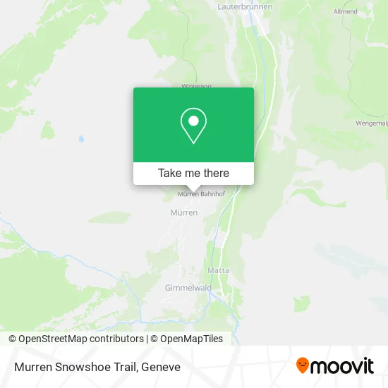 Murren Snowshoe Trail map