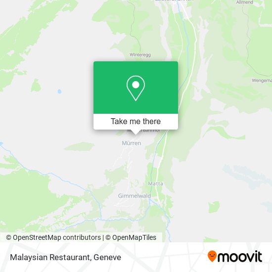 Malaysian Restaurant map