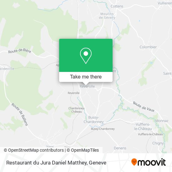 Restaurant du Jura Daniel Matthey map