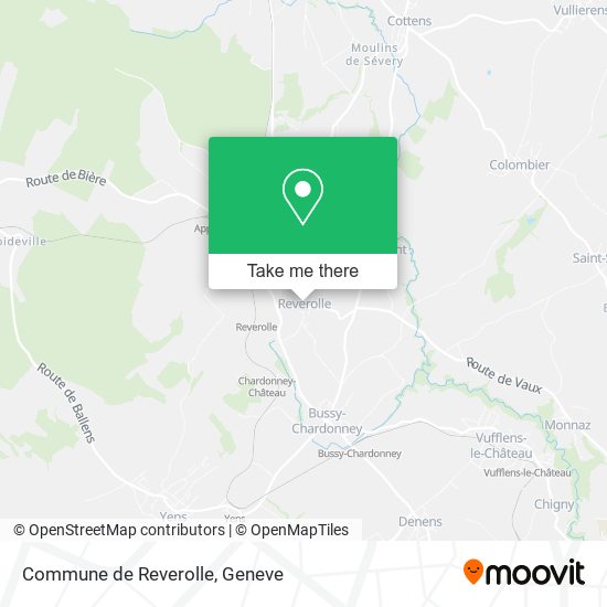 Commune de Reverolle map