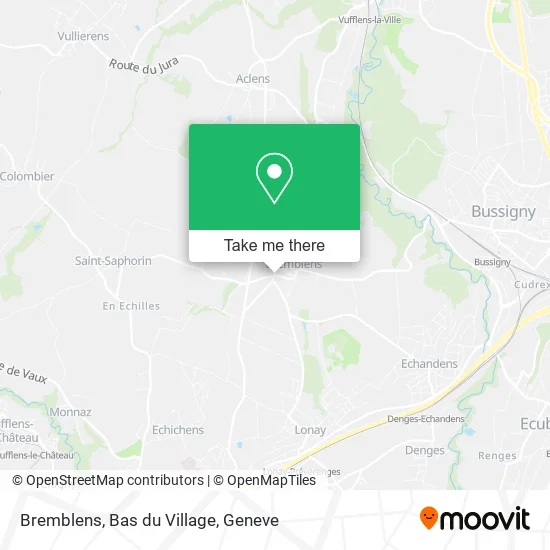 Bremblens, Bas du Village map