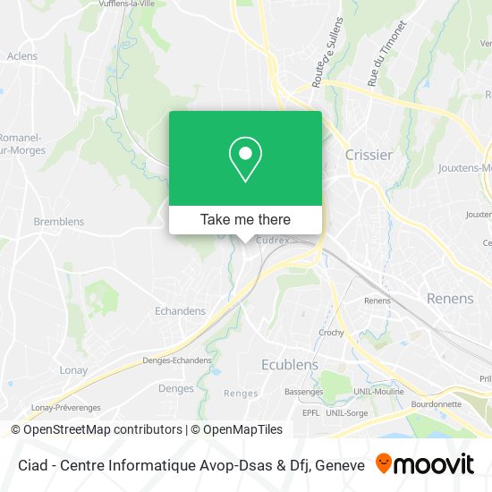 Ciad - Centre Informatique Avop-Dsas & Dfj map