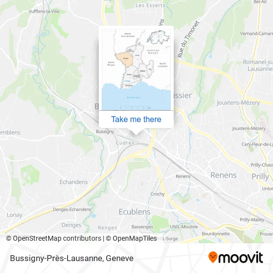 Bussigny-Près-Lausanne map