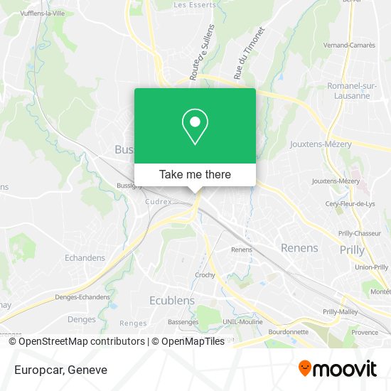 Europcar map