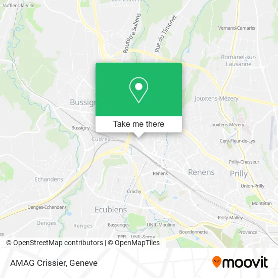 AMAG Crissier map