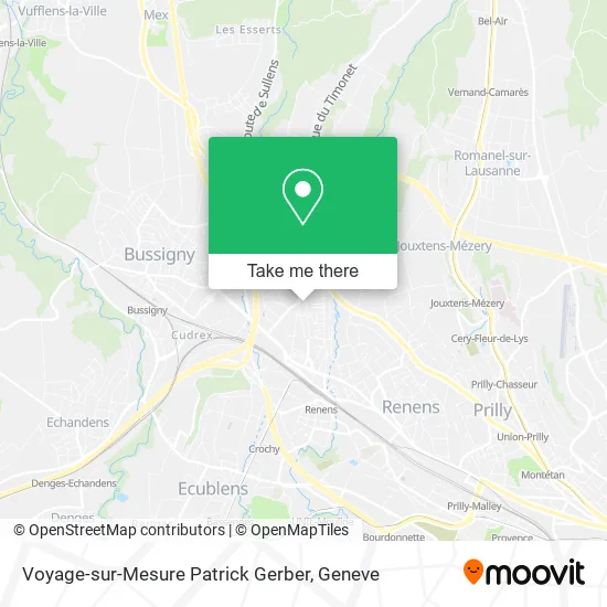 Voyage-sur-Mesure Patrick Gerber map