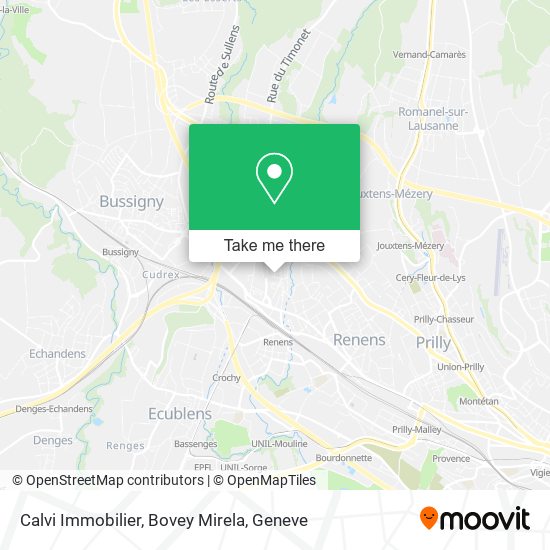 Calvi Immobilier, Bovey Mirela map