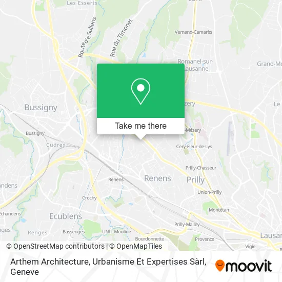 Arthem Architecture, Urbanisme Et Expertises Sàrl map