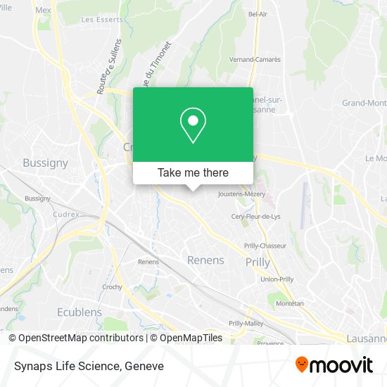 Synaps Life Science map