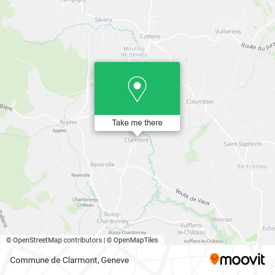 Commune de Clarmont map