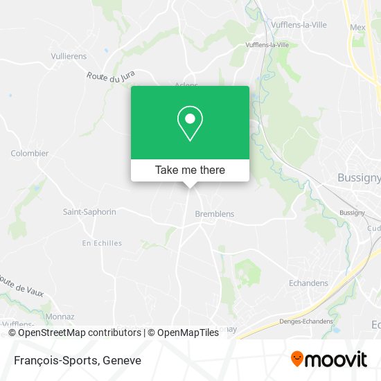 François-Sports map